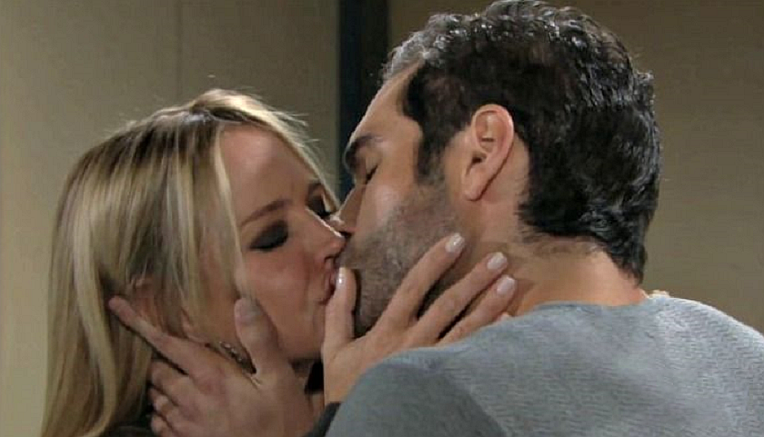 Young And The Restless Poll: Sharon Newman And Rey Rosales Kiss