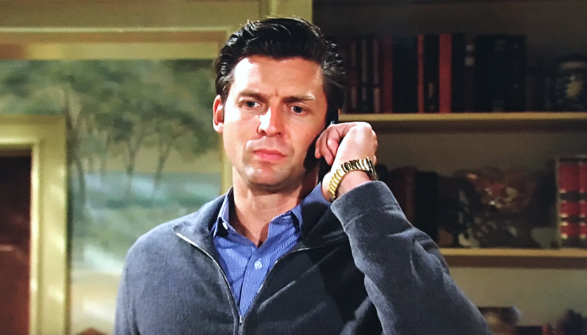 Young And The Restless News: Chance Chancellor Takes A Cryptic Phone Call