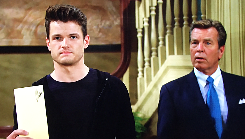 Young And The Restless Scoop: Kyle Abbott Holds And Envelope Containing The Paternity Results