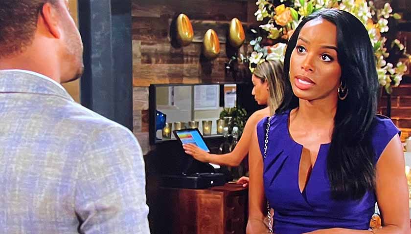 Young And The Restless: Imani Benedict Flirts With Nate Hastings