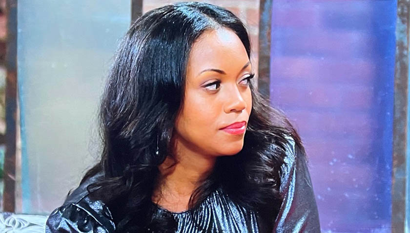 Young And The Restless Spoilers: Amanda Sinclair Gives Devon Hamilton The Side Eye