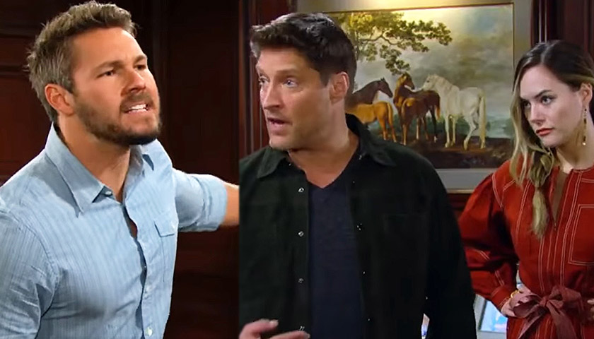 Bold And The Beautiful Spoilers: Liam Spencer Tells Deacon Sharpe To Get Out As An Angry Hope Spencer Looks On