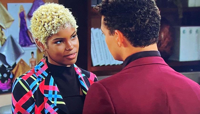 Bold And The Beautiful Spoilers: Paris Buckingham Chats With Zende Forrester