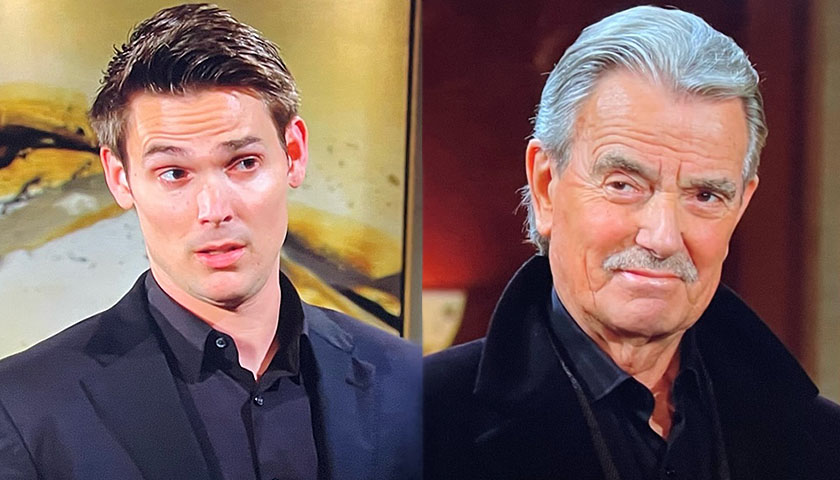 Young And The Restless Scoop: Victor Newman Tells His Son He's Dropping Out Of The Chance Comm Bidding War