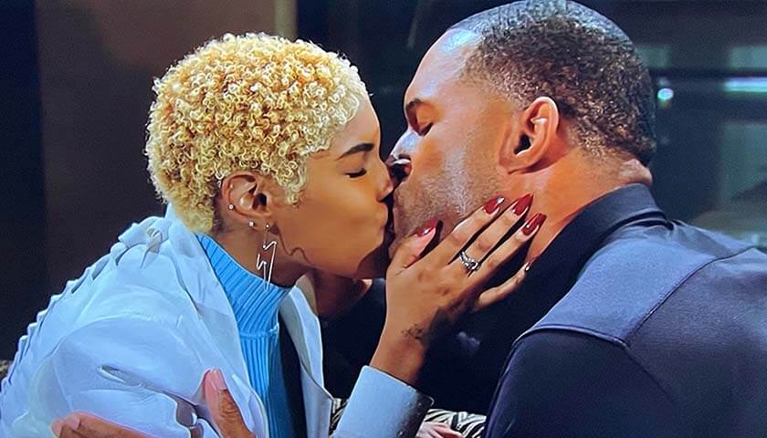 Bold And The Beautiful Scoop: Paris Buckingham Kisses Carter Walton