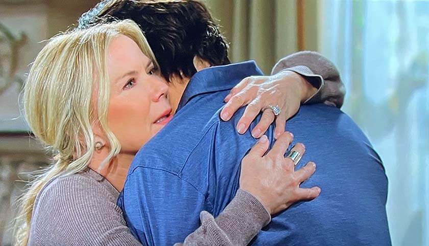 Bold And The Beautiful Scoop: Brooke Forrester Hugs Ridge Forrester