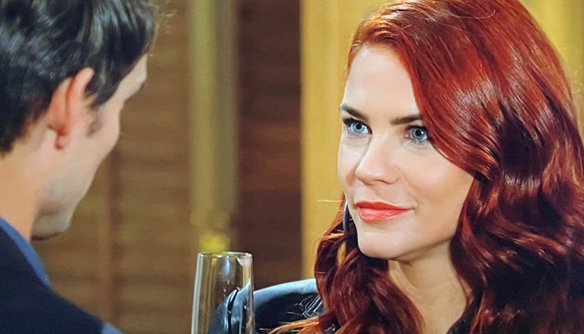 Young And The Restless Scoop: Sally Spectra And Adam Newman Toast Each Other With Champagne