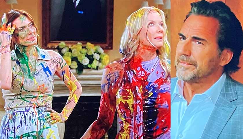 Bold And The Beautiful Scoop: Ridge Forrester Walks In On The Paint Fight