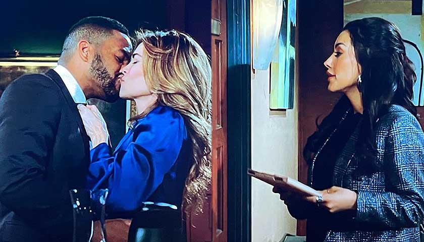 Y&R Scoop: Audra shows up as Nate and Victoria make out