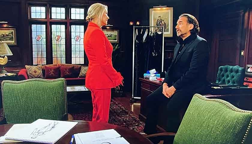 Bold And The Beautiful: Brooke speaks with Ridge in his office