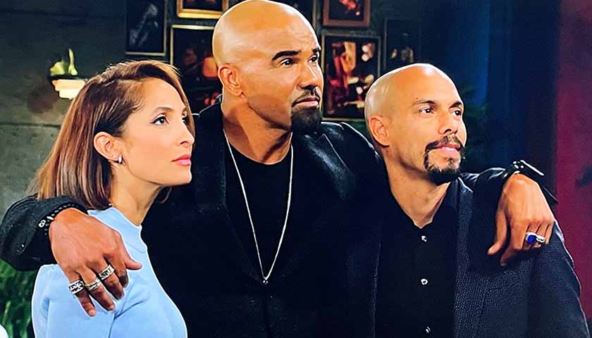 Y&R Scoop: Lily, Malcolm and Devon gaze at Neil's portrait