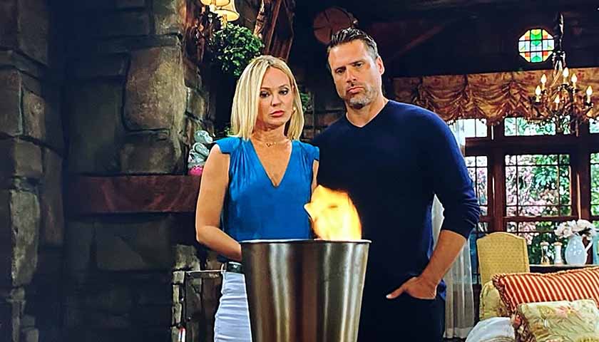 Y&R Scoop: Sharon and Nick burn Cameron's mementos