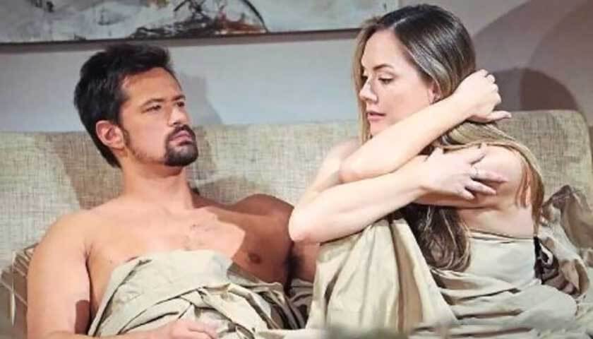 Bold And The Beautiful: Hope and Thomas engage in some pillow talk