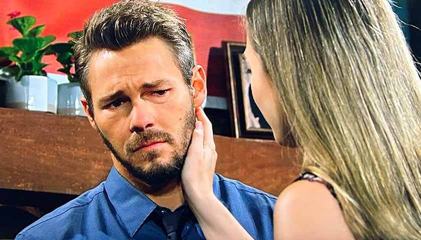 Bold And The Beautiful: Liam cringes as Hope touches his face