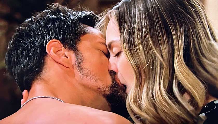 Bold And The Beautiful: Hope and Thomas share a steamy smooch