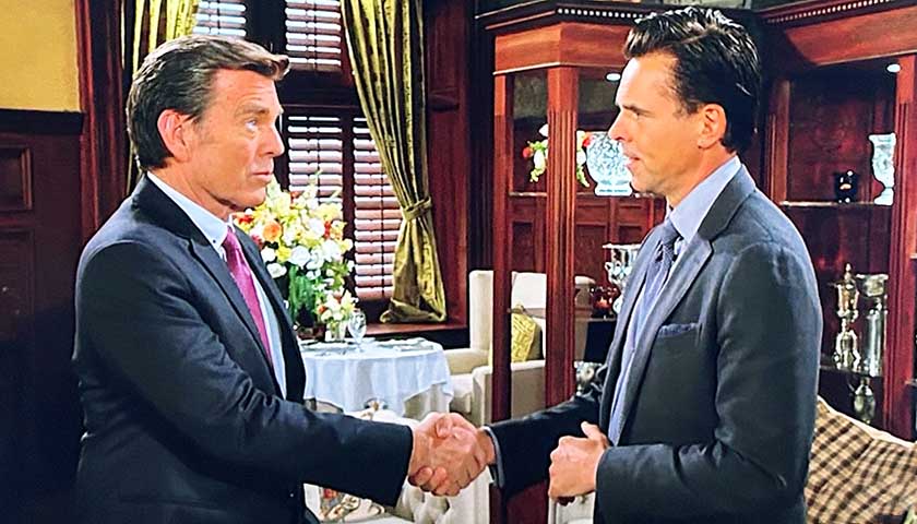 Young And The Restless: Jack and Billy shake hands