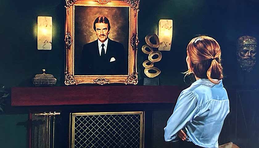 Y&R Scoop: Victoria gazes at Victor's portrait