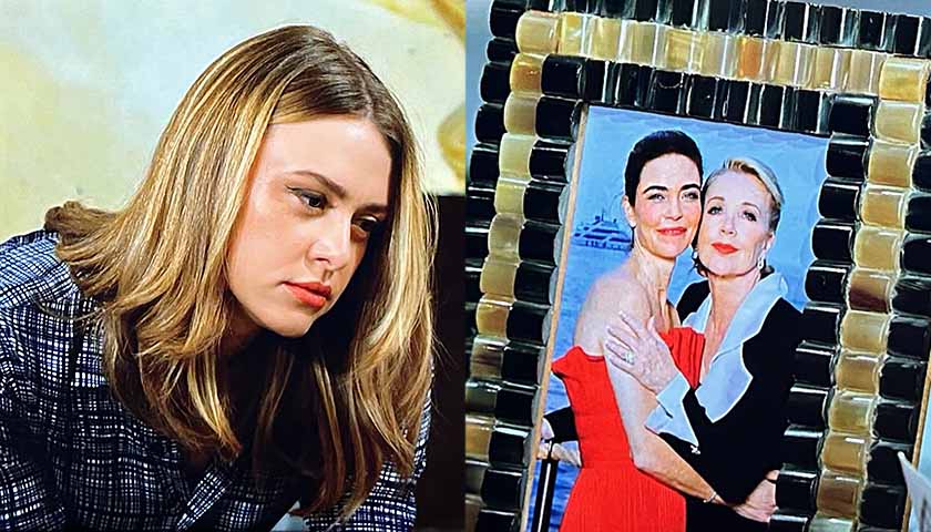 Young And The Restless: Claire glares as she looks at photo of Nikki and Victoria