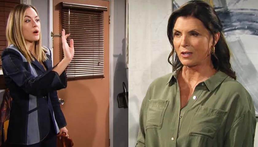 Bold And The Beautiful: Hope holds up her hand and tells Sheila not to speak