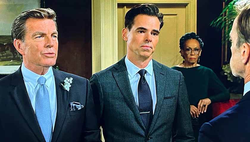 Y&R Scoop: Jack and Billy confront Tucker as Mamie looks on