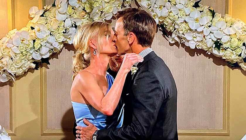 Y&R Scoop: Ashley kisses her new husband Tucker