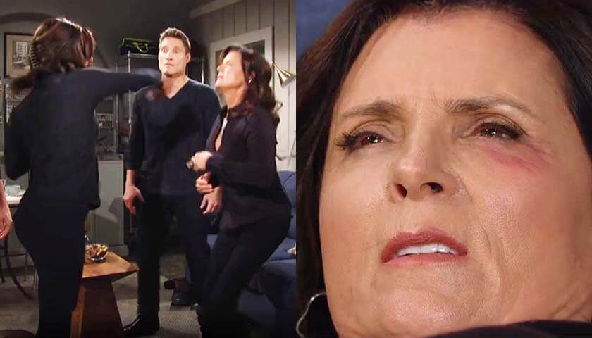 Bold And The Beautiful: Steffy punches Sheila in the face as Deacon watches