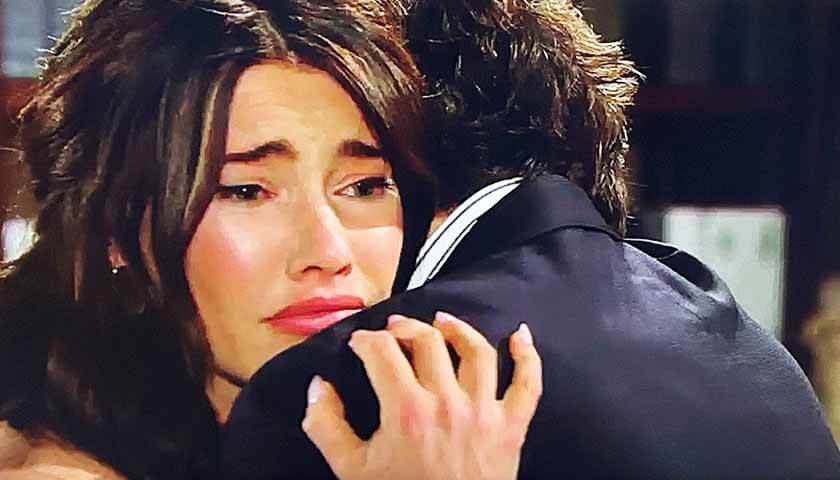 B&B Scoop: Steffy hugs Ridge as she cries over Eric