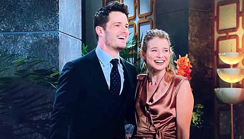 Young And The Restless: Summer and Kyle arrive at a party in their honor