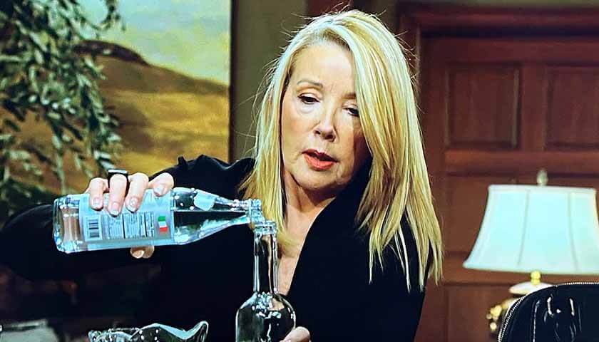 Y&R Scoop: Nikki refills the vodka bottle with mineral water