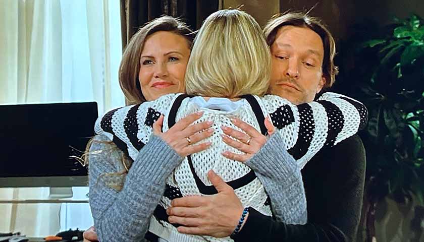 Y&R Scoop: Lucy hugs Daniel and Heather