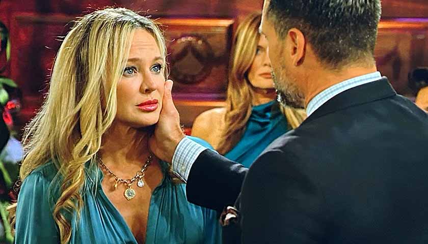 Y&R Scoop: Nick touches Sharon's face