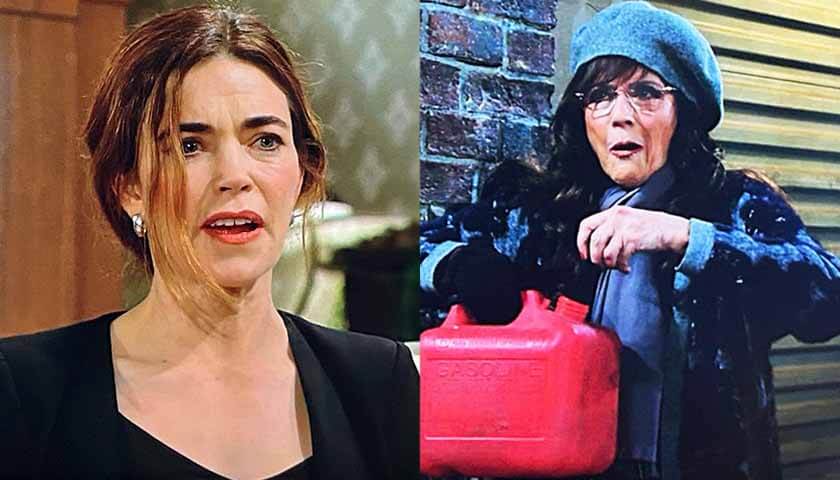 Young And The Restless: Jordan holds a gas cannister and Victoria finds out her house is ablaze