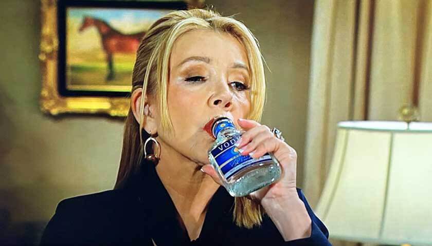 Young And The Restless: Nikki chugs from a vodka bottle