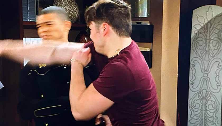 Bold And The Beautiful: RJ punches Zende in the face