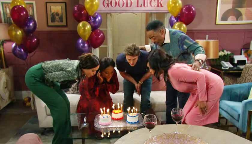 DOOL Scoop: Lani, Chanel, Johnny, Abe and Paulina blow out candles on three little cakes