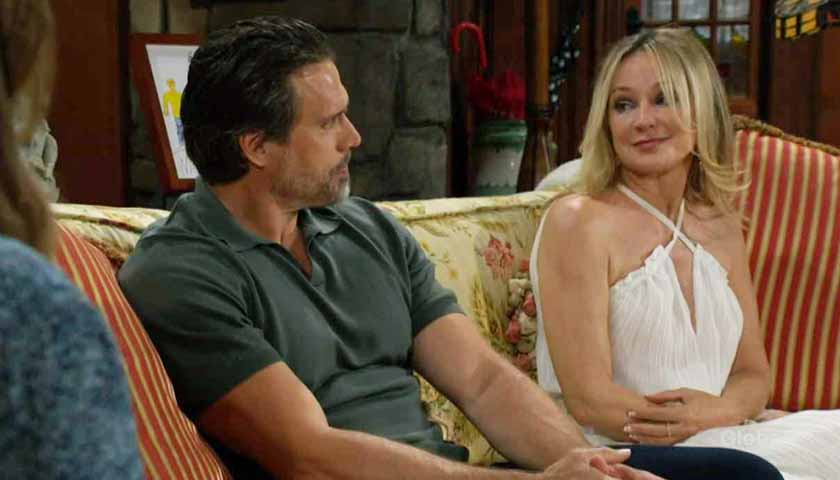 Y&R Scoop: Nick and Sharon smile at each other