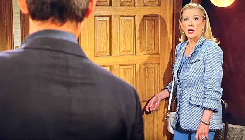 Y&R Scoop: Nikki scowls at Adam and Sally