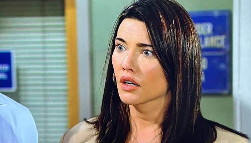 B&B Scoop: Steffy has a horrified look on her face