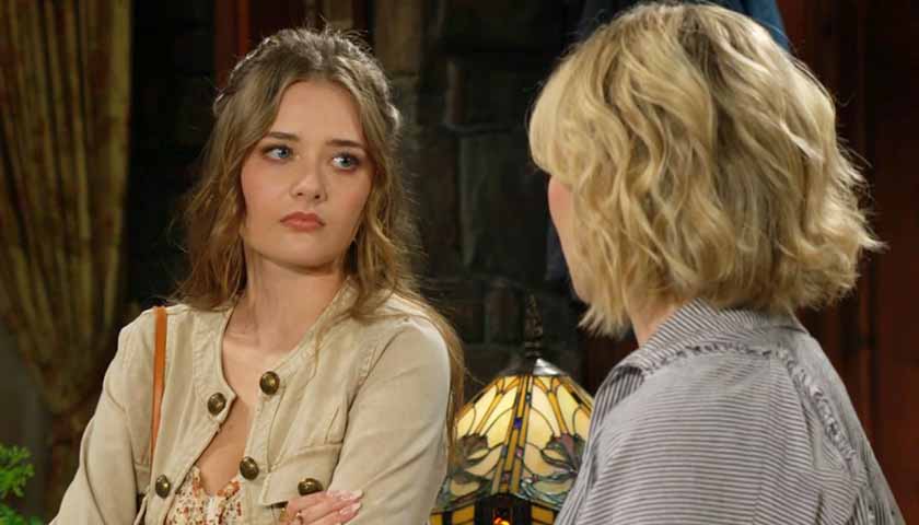 Y&R Scoop: Faith glares at Lucy