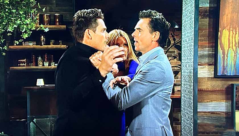 Young And The Restless: Phyllis breaks up Billy and Adam's altercation