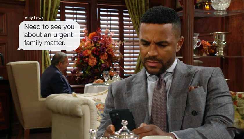 Y&R Scoop: Nate receives a mysterious text