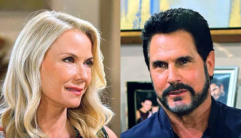 Bold And The Beautiful: Brooke and Bill smile at each other