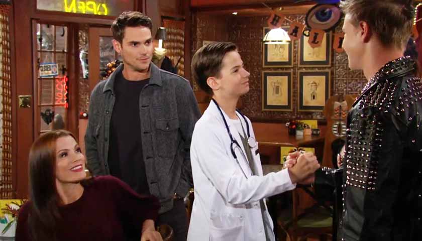 Y&R Scoop: Johnny and Connor are dressed up for Halloween