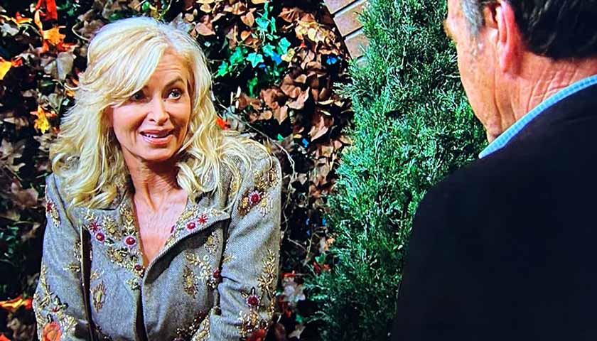 Y&R Scoop: Ashley talks to Jack in front of the Abbott house