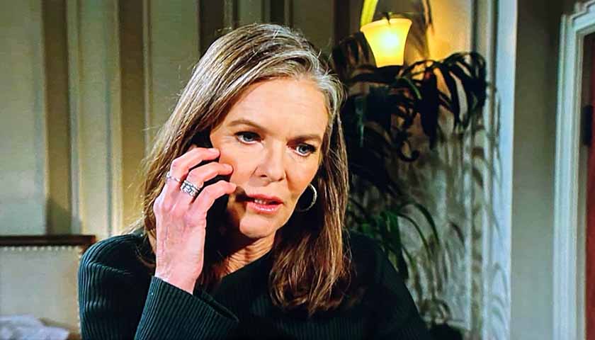 Young And The Restless: Diane speaks to someone on the phone