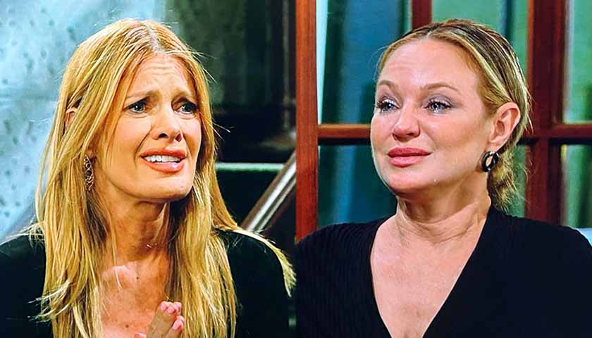 Young And The Restless: Phyllis pleads with a sobbing Sharon