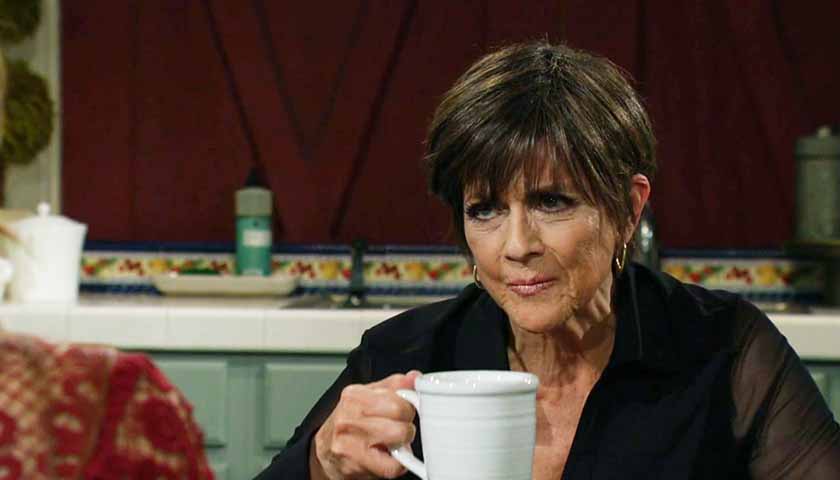 Young And The Restless: Jordan's about to sip her tea at the tack house