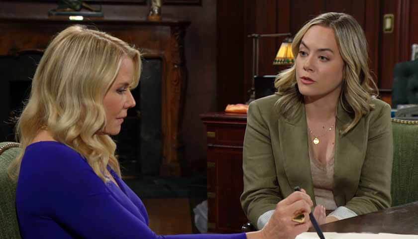 Bold And The Beautiful: Hope comforts her mom