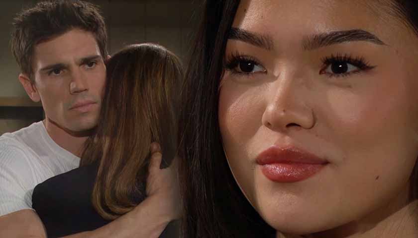 Bold And The Beautiful: Finn hugs Steffy as they thinks of Luna