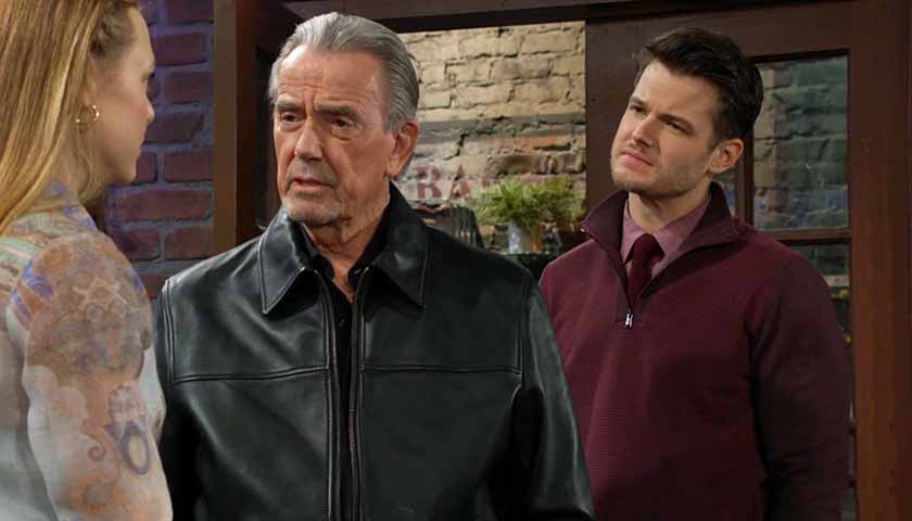 Y&R Scoop: Victor talks to Claire, with Kyle behind them